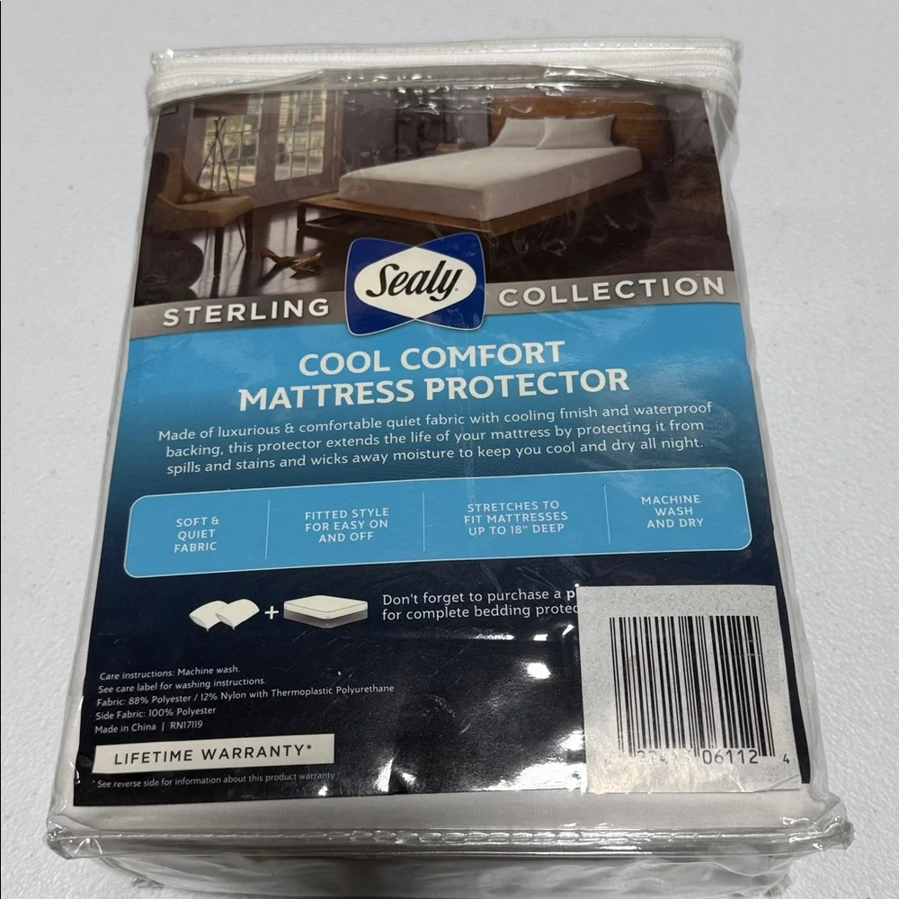 Sealy Cool Comfort Fitted Mattress Protector Size Full